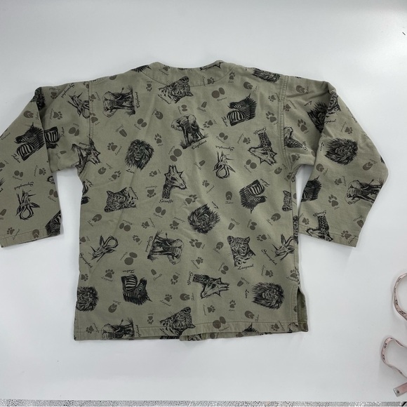 VTG Untamed Africa safari print cotton button front cardigan - Picture 7 of 9